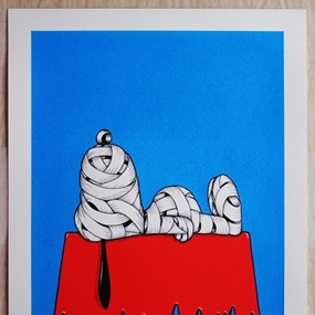 Snoopy Ribboned (Blue) by Otto Schade