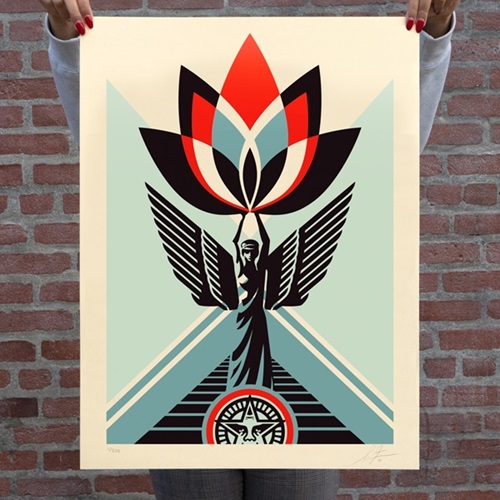 Lotus Angel  by Shepard Fairey