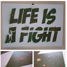 Life Is A Fight (Green) by Noa Prints