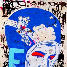 F-Head (In Blue) by Faile
