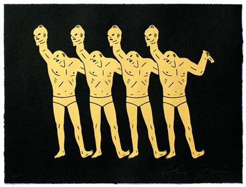 Paint The Town (Gold & Black) by Cleon Peterson