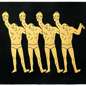 Paint The Town (Gold & Black) by Cleon Peterson