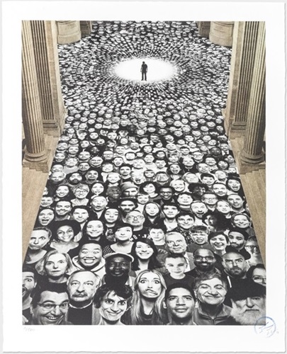 Inside Out, Au Pantheon, Nef, Paris, France, 2014  by JR