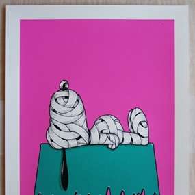 Snoopy Ribboned (Purple) by Otto Schade