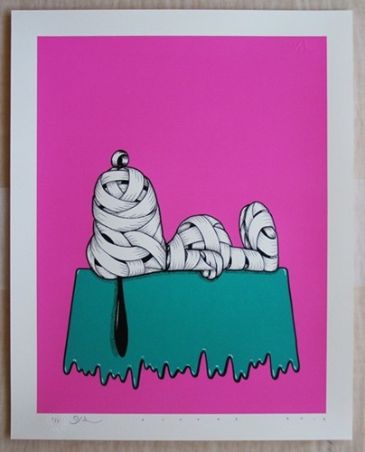 Snoopy Ribboned (Purple) by Otto Schade