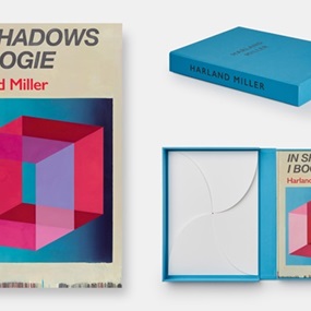 In Shadows I Boogie (Box Print) (Blue) by Harland Miller