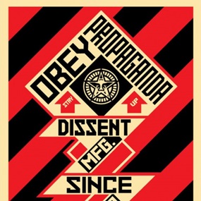 Constructivist Banner (Black) by Shepard Fairey