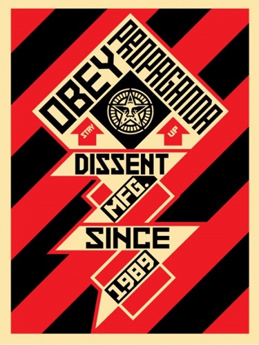 Constructivist Banner (Black) by Shepard Fairey