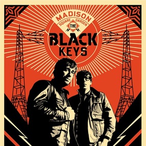 Black Keys Portrait by Shepard Fairey