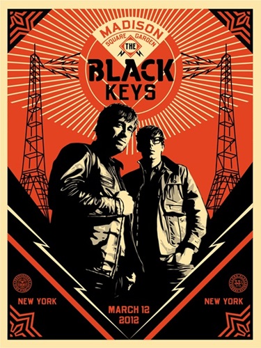 Black Keys Portrait  by Shepard Fairey
