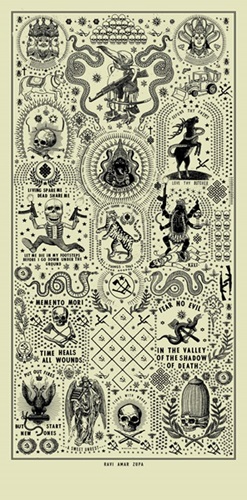 Tattoo Print #2 - Kali Inevitability  by Ravi Zupa