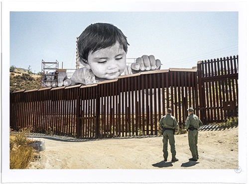 Giants, Kikito And The Border Patrol, Tecate, Mexico - USA, 2017  by JR