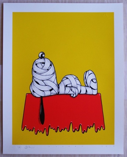 Snoopy Ribboned (Yellow) by Otto Schade