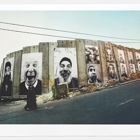 28 Millimètres, Face 2 Face, Separation Wall, Security fence, Palestinian side, Bethlehem, 2007 by JR