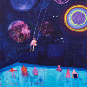 Swing Over Pool by Katherine Bradford