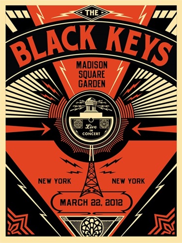 Black Keys Live  by Shepard Fairey