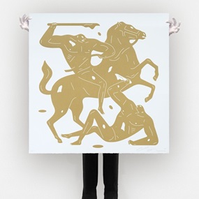 Into The Night MMXXI (Gold / White) by Cleon Peterson