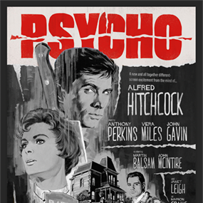 Psycho (Black & White) by Paul Mann