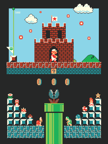 Super Mario Bros: Level One  by Harlan Elam