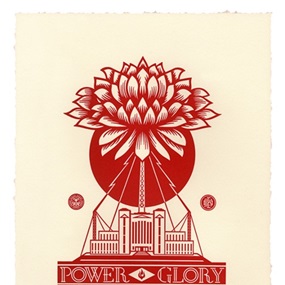 Power & Glory Letterpress by Shepard Fairey