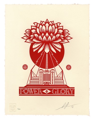 Power & Glory Letterpress  by Shepard Fairey