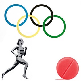 The New Logo For The Olympic Doping Team (Print Edition) by Pure Evil