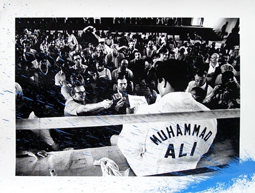 Showman Ali (Blue) by Mr Brainwash