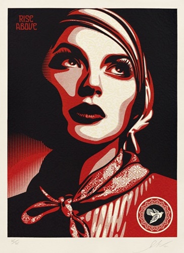 Rise Above Rebel (Large Format) by Shepard Fairey