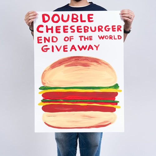 Double Cheeseburger End Of The World Giveaway  by David Shrigley