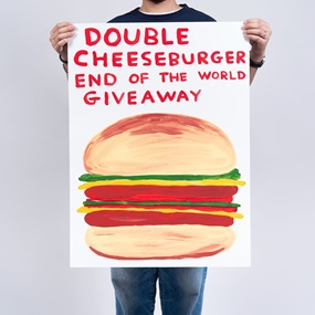 Double Cheeseburger End Of The World Giveaway by David Shrigley