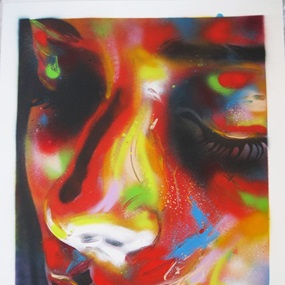 Untitled (Spray Painted Portrait) (First edition) by David Walker
