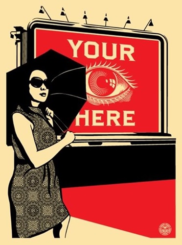 Obey Billboard (Eye)  by Shepard Fairey