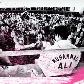 Showman Ali (Pink) by Mr Brainwash