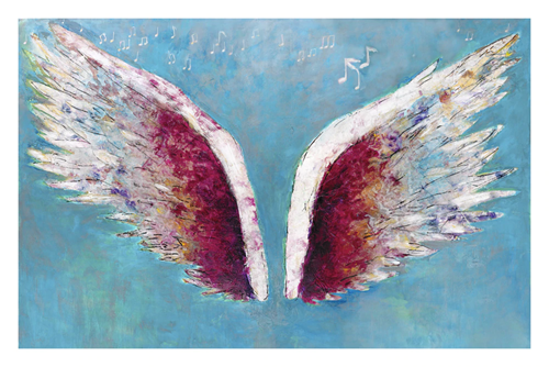 Rock Wings (20 x 30 Inch) by Colette Miller