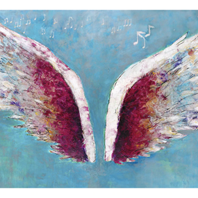 Rock Wings (20 x 30 Inch) by Colette Miller