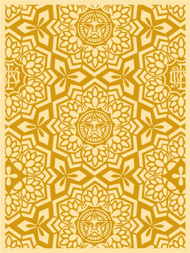 Yen Pattern (Gold) by Shepard Fairey