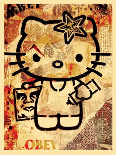 Hello Kitty  by Shepard Fairey