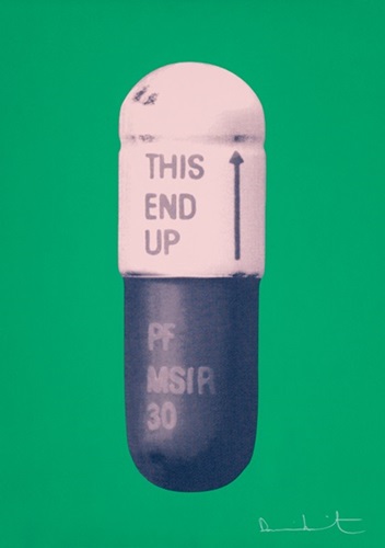 The Cure (Emerald Green / Powder Pink / Victorian Purple) by Damien Hirst