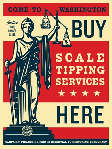 Scale Tipping  by Shepard Fairey