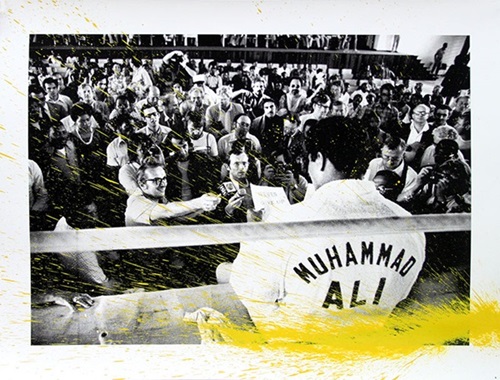 Showman Ali (Yellow) by Mr Brainwash