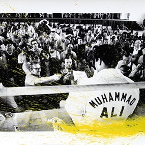 Showman Ali (Yellow) by Mr Brainwash
