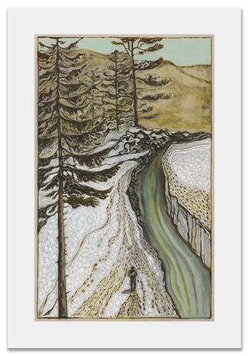 Man By Icy River  by Billy Childish