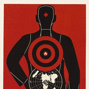 Global Target (Large Format) by Shepard Fairey