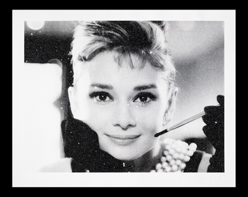 Audrey Hepburn (Black & White) by Russell Young