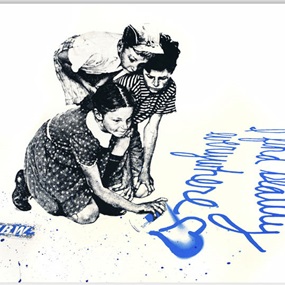 I Find Beauty Everywhere (Blue) by Mr Brainwash