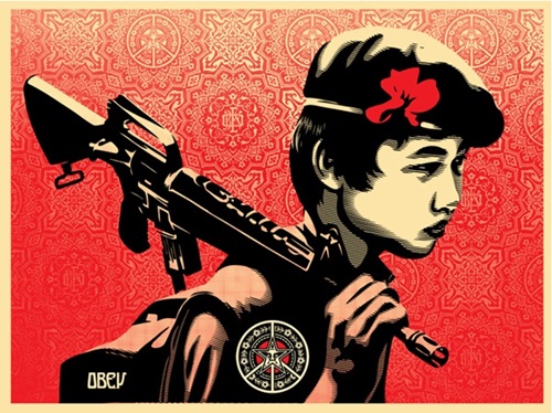 Duality Of Humanity 2  by Shepard Fairey