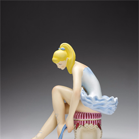 Seated Ballerina (Wood) by Jeff Koons