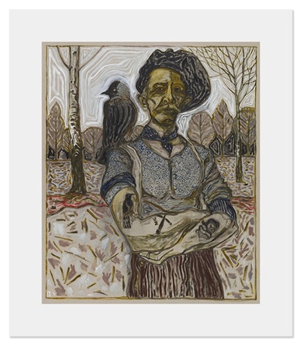 Man With Jackdaw  by Billy Childish