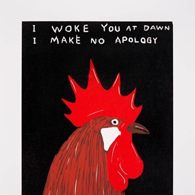 I Woke You At Dawn I Make No Apology by David Shrigley