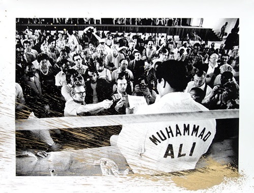 Showman Ali (Gold) by Mr Brainwash